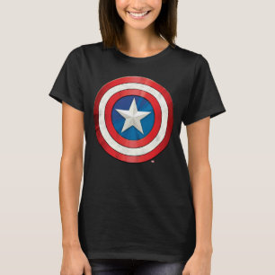 T-shirt Classique Avengers   Captain America Brusted Shiel