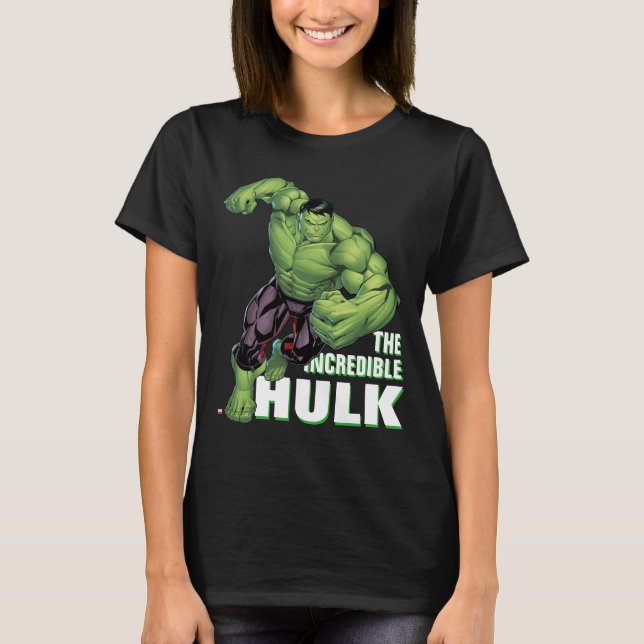 T-shirt Classique Avengers | Charge de Hulk (Devant)
