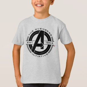 T-shirt Classique Avengers   Logo de lentilles de l'initia