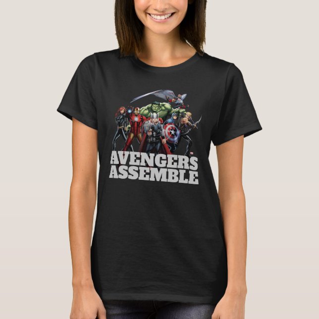 T-shirt Classique Avengers | Thor Leading Avengers (Devant)