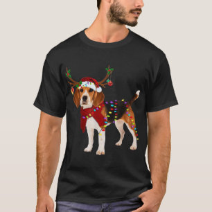 T-shirt classique chien beagle Noël