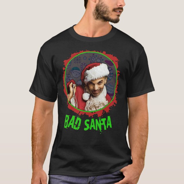 T-shirt classique de BAD père Noël (Devant)