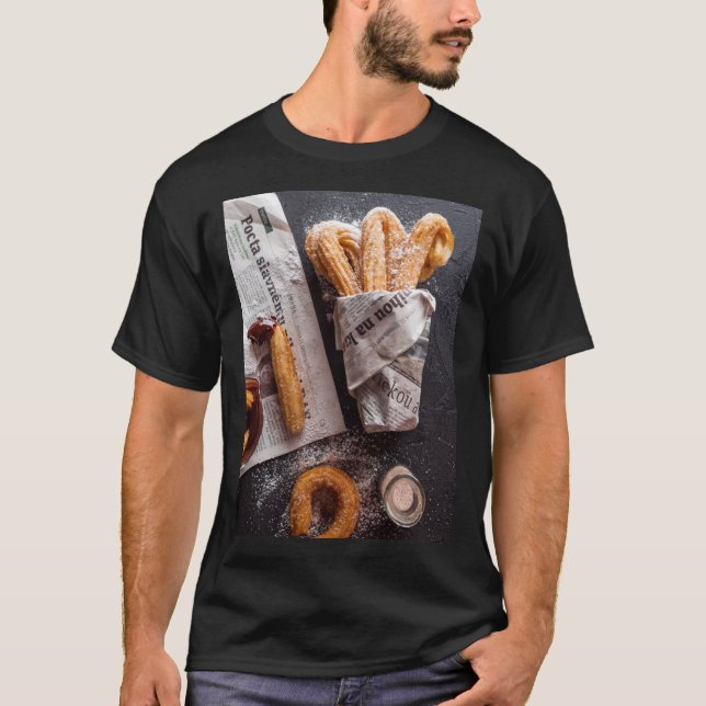 T-shirt classique de Churros (Devant)