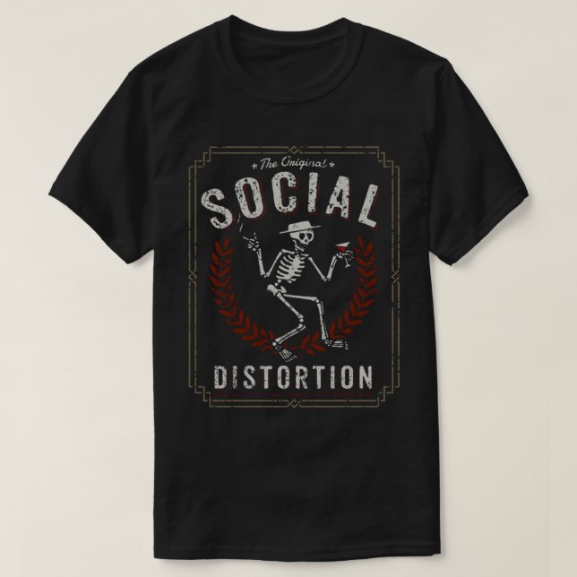 T-shirt classique de DISTORSION SOCIALE (Design devant)