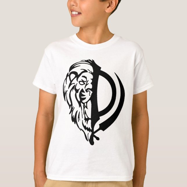 T-shirt Classique de Khanda de lion (Devant)