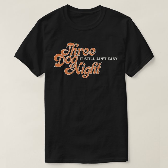 T-shirt classique de la nuit à trois chiens (Design devant)