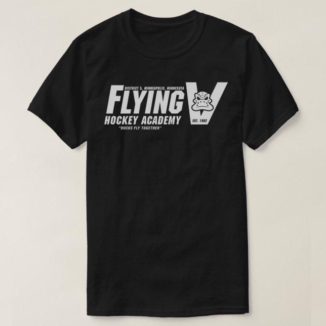 T-shirt classique de l'Académie de hockey en vol V (Design devant)