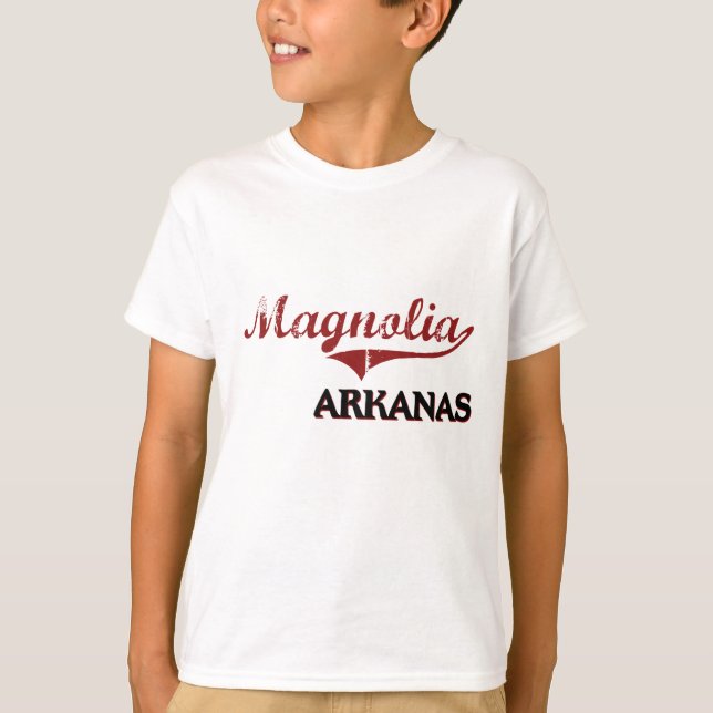 T-shirt Classique de ville de l'Arkansas de magnolia (Devant)