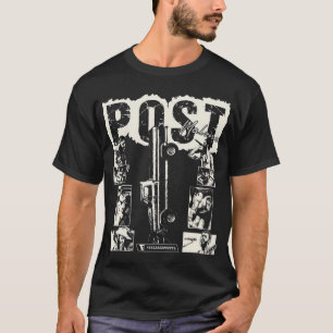 T-Shirt Classique Design Vintage Post M-a-l-o-n-e