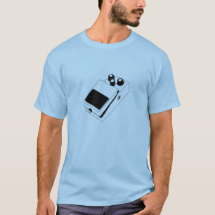 T-shirt classique d'hommes de pédale de guitare