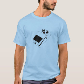 T-shirt classique d'hommes de pédale de guitare