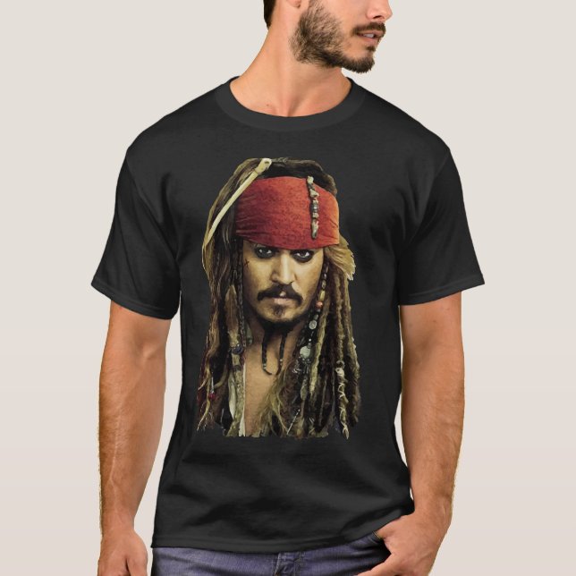 T-shirt classique du capitaine Jack Sparrow (Devant)