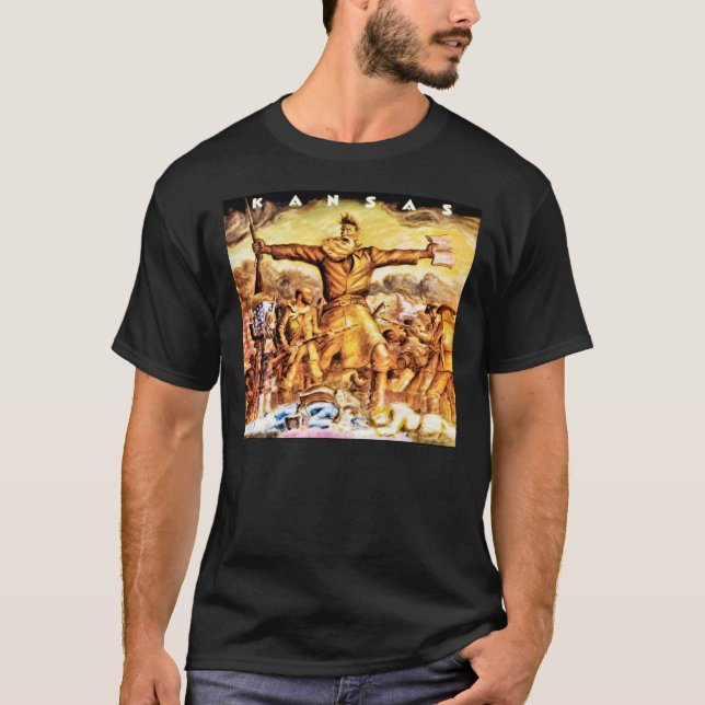 T-shirt classique du Kansas Rock Band (Devant)