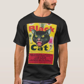 T-shirt classique en félins de chat noir