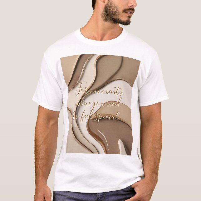 T-shirt classique en graphisme abstrait (Devant)