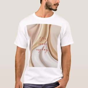 T-shirt classique en graphisme abstrait