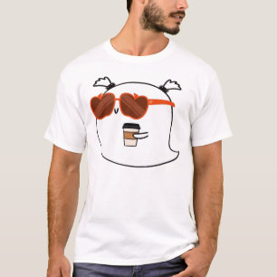 T-shirt classique fantôme mignon de saison effraya