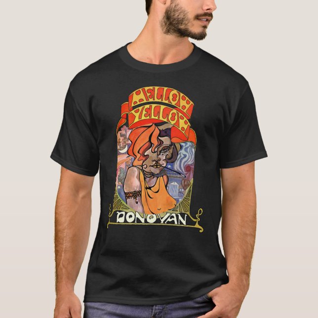 T-shirt classique jaune moelleux Donovan (Devant)