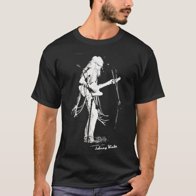 T-shirt classique Johnny Winter (Devant)
