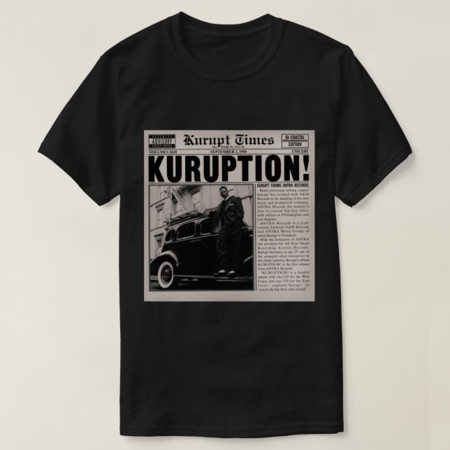 T-shirt classique Kurupt Times (Design devant)
