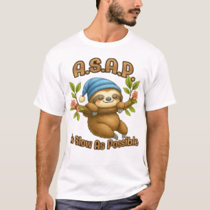 T-shirt classique mignon paresseux dès que possibl