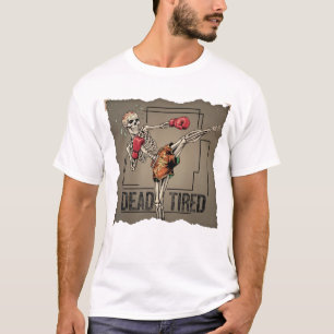 T-shirt classique Muay Thai Skeleton Fighter
