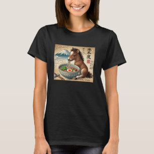 T-shirt Classique nouilles japonaise Mt. Fuji Poulain de c