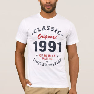 T-shirt Classique Original 1991 Pièces Originales Cadeau A