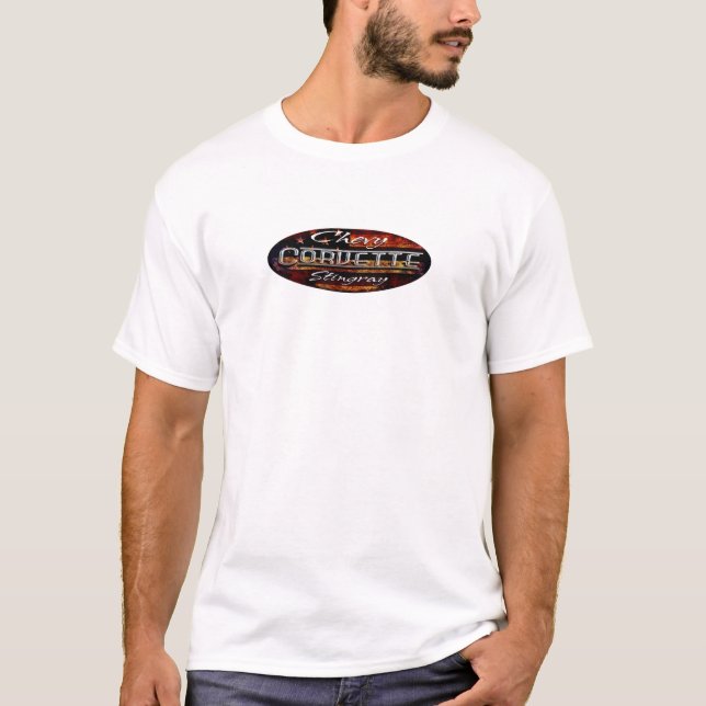 T-shirt Classique ovale d'emblème de drapeau de Pastenague (Devant)