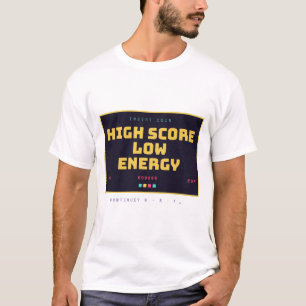 T-Shirt Classique pour Rétro Joueur à Haute Score