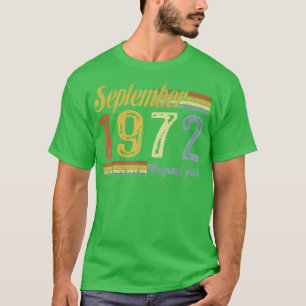 T-shirt Classique Septembre 1972 Bonne 49e origine des art