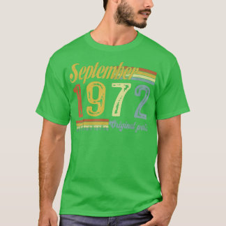 T-shirt Classique Septembre 1972 Bonne 49e origine des art