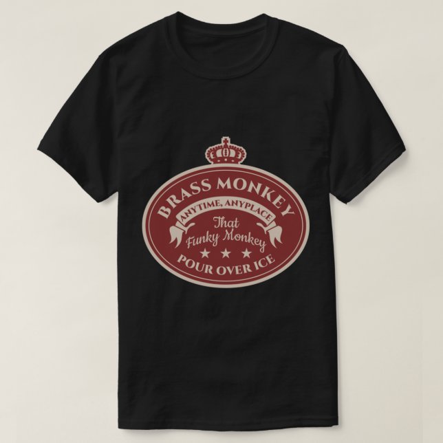 T-shirt classique singe en laiton (Design devant)