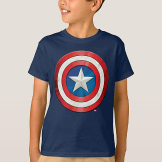 T-shirt Classiques Avengers | Bouclier brossé de Captain A