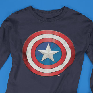 T-shirt Classiques Avengers | Bouclier brossé de Captain A