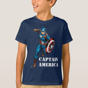 T-shirt Classiques Avengers   Captain America Court en Ava