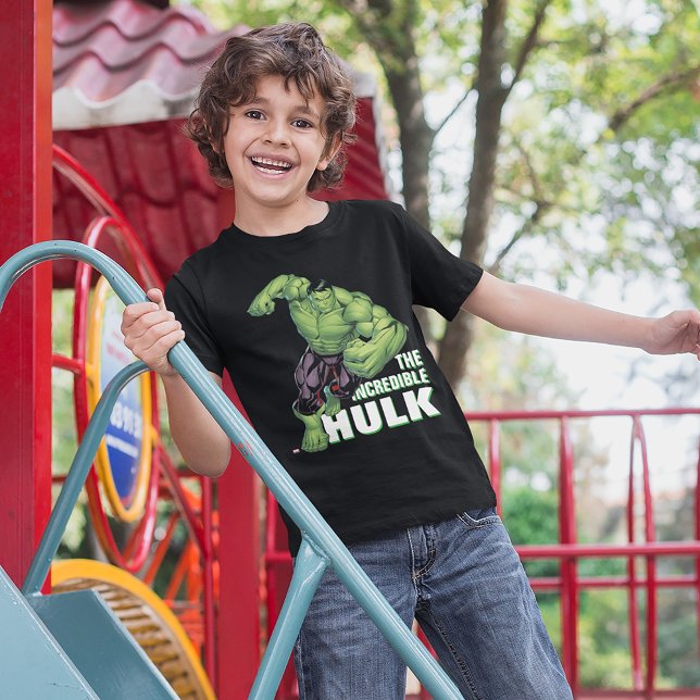 T-shirt Classiques Avengers | Hulk Charge (Kid wearing shirt)