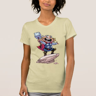 T-shirt Classiques Avengers   Mini Thor avec Mjolnir