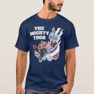 T-shirt Classiques Avengers   Mjolnir Canalise la Foudre