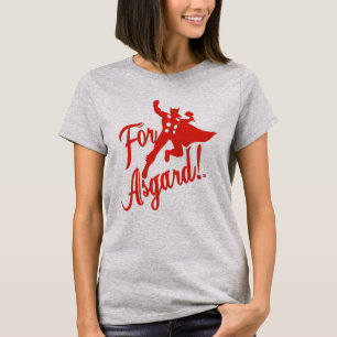 T-shirt Classiques Avengers   Silhouette de Thor "Pour Asg