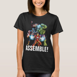 T-shirt Classiques des Avengers Avengers Prêts à Attaque