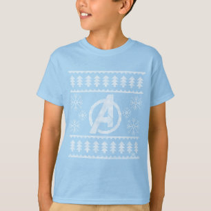 T-shirt Classiques des Avengers Graphique de Noël en tri