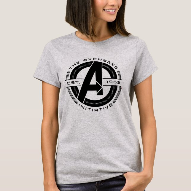 T-shirt Classiques des Avengers | Logo de l'initiative Ave (Devant)