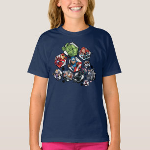 T-shirt Classiques des Avengers Motif Hexagonal des Aven