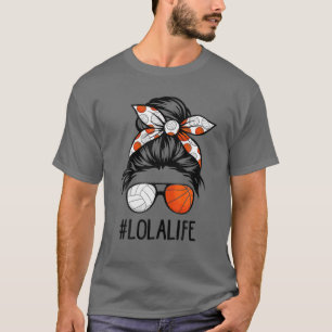 T-shirt Classy Lola Life Volleyball Baseball Fête des mère
