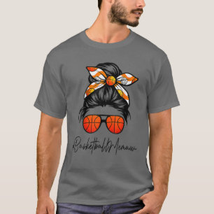 T-shirt Classy Memaw Life Messy Hair Bun Basketball Mère