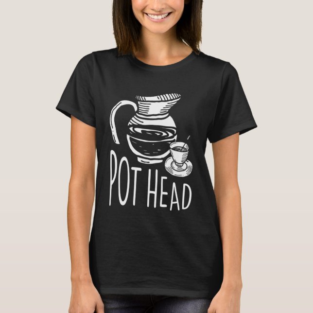 T-shirt Classy Pot Hair for Tea and Coffee (Devant)