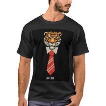 T-shirt Classy Tiger avec cravate – Desi attitude 