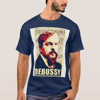 T-shirt Claude Debussy notes musicales 1