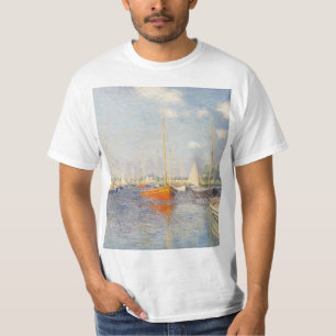 T-shirt Claude Monet. Bateaux rouges, Argenteuil